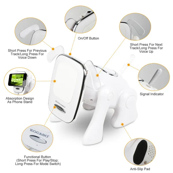 Puppy Dog Wireless Speaker Portable Mini Music Player Stereo Cute Animal Speaker